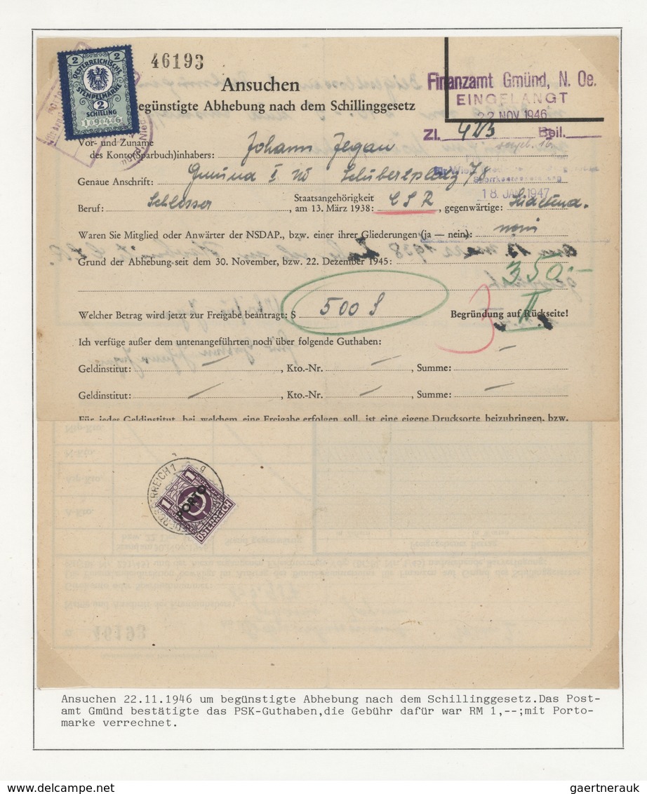 27634 Österreich - Portomarken: 1945 (Mai)/1949(Juni), Große Spezial-Sammlung von über 300 Nachporto-Beleg