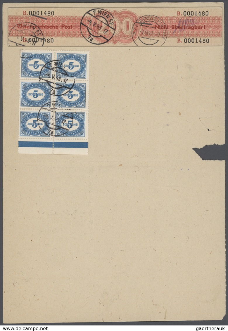 27635 Österreich - Portomarken: 1945(Mai)/1949, Spezial-Sammlung Von über 130 Nachporto-Belegen Meist Unge - Taxe