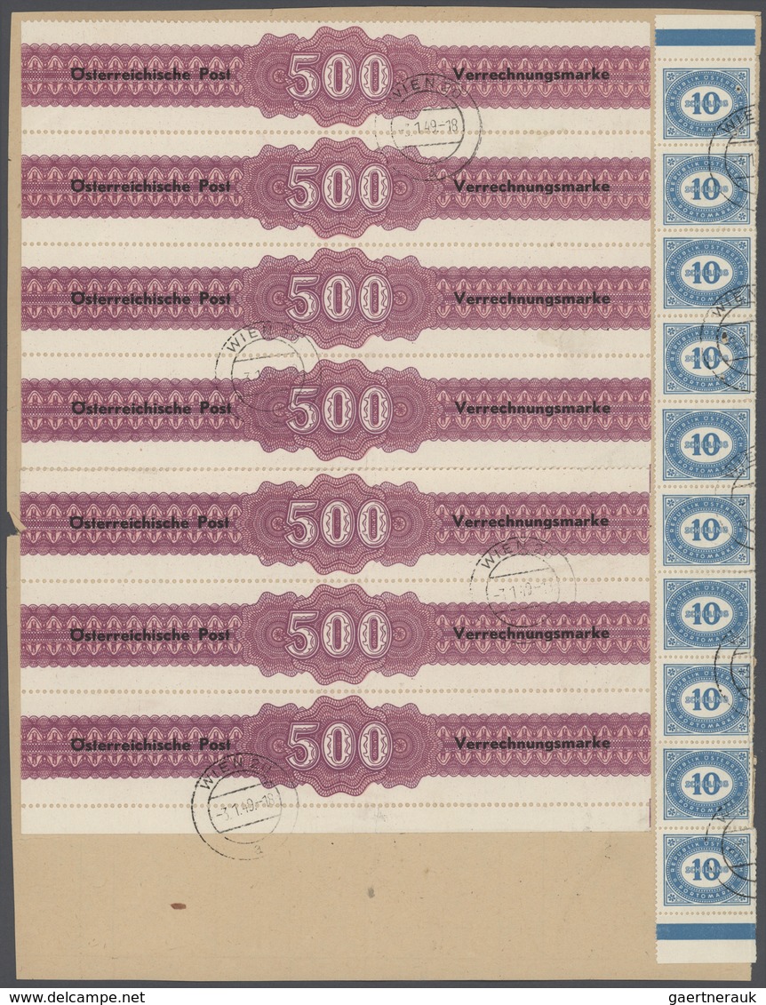 27635 Österreich - Portomarken: 1945(Mai)/1949, Spezial-Sammlung Von über 130 Nachporto-Belegen Meist Unge - Taxe