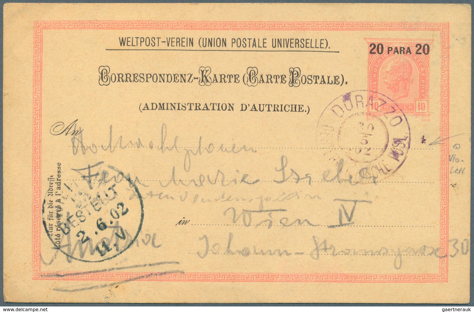27644 Österreichische Post in der Levante: 1866/1918, 22 Belege ohne Constantinpel und Smyrna, dabei u. a.