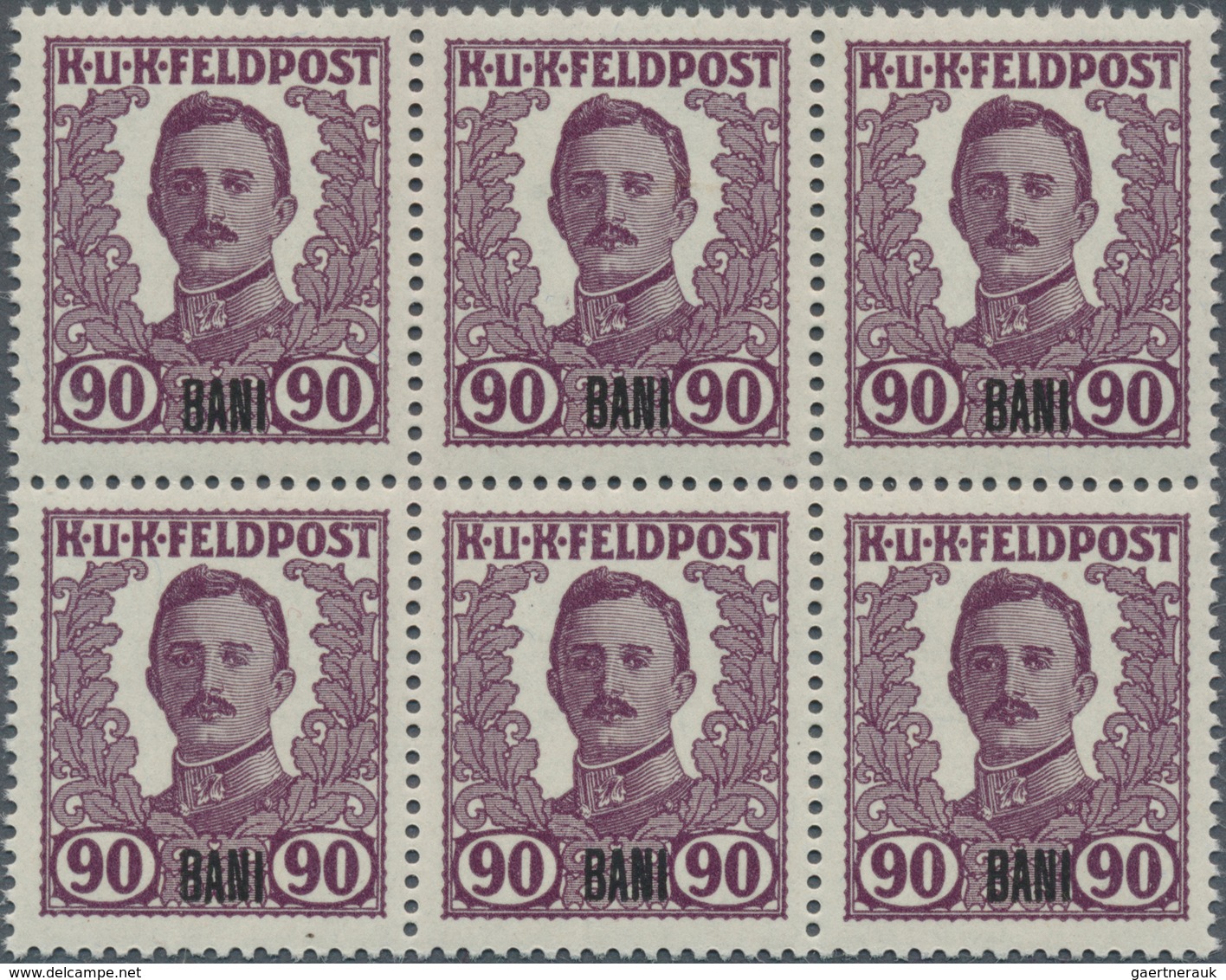 27648 Österreichisch-Ungarische Feldpost - Rumänien: 1918, Nicht Ausgegebene Freimarken Kaiser Karl I. Mit - Andere & Zonder Classificatie