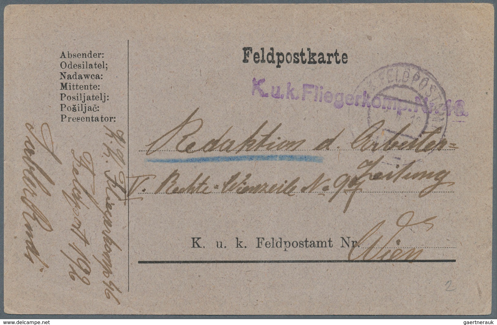 27649 Österreich - Militärpost / Feldpost: 1820/1918, Hochinteressante Partie Von Ca. 125 Briefen/Karten, - Autres & Non Classés