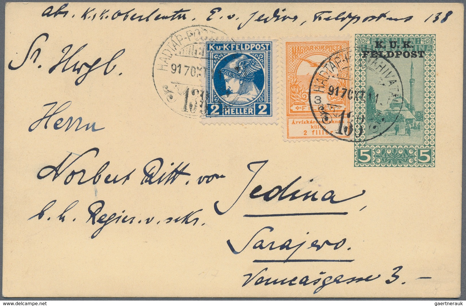 27650 Österreich - Militärpost / Feldpost: 1900/1918, Interessante Partie Von Annähernd Ca. 200 Feldpostka - Autres & Non Classés