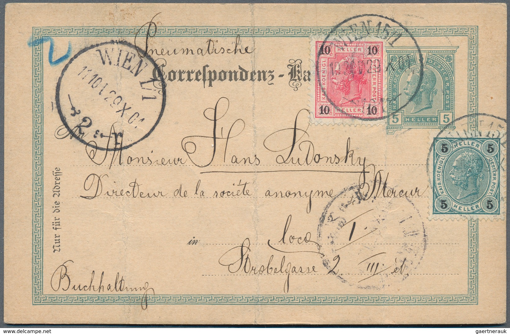 27655 Österreich - Ganzsachen: 1870/1960 (ca.), Umfangreicher Bestand Von Ca. 1.600 Gebrauchten Ganzsachen - Autres & Non Classés