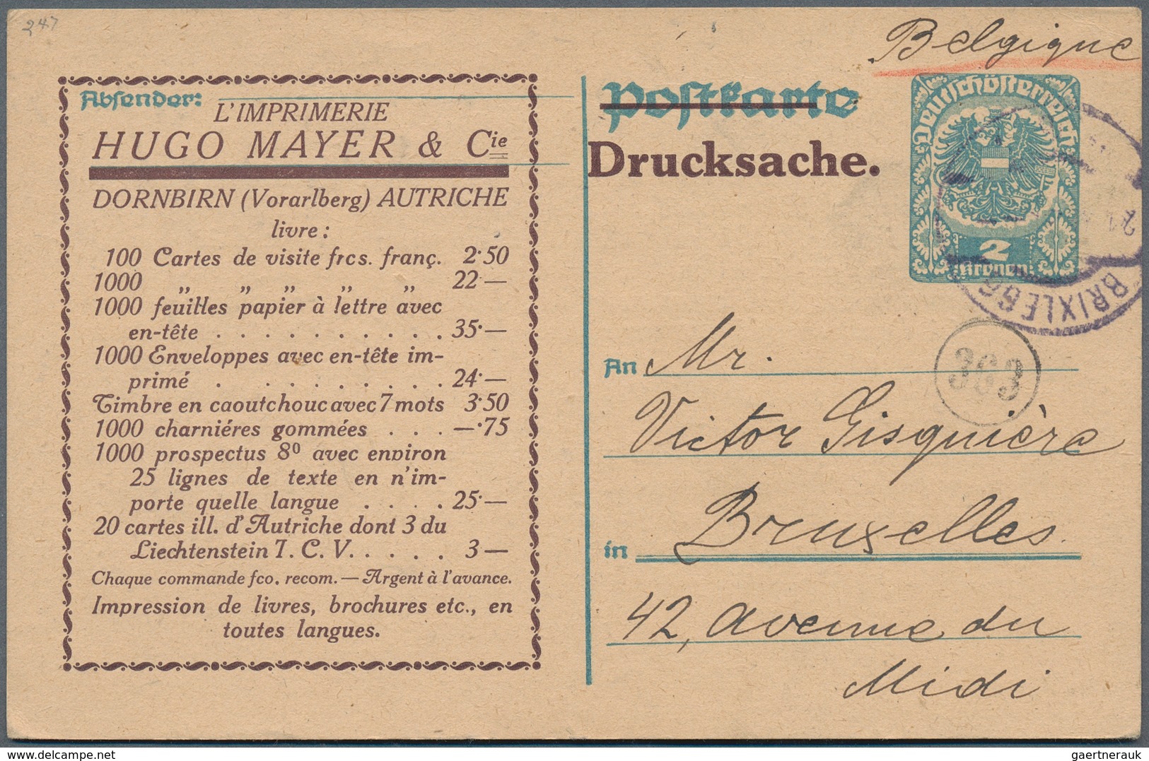 27655 Österreich - Ganzsachen: 1870/1960 (ca.), umfangreicher Bestand von ca. 1.600 gebrauchten Ganzsachen
