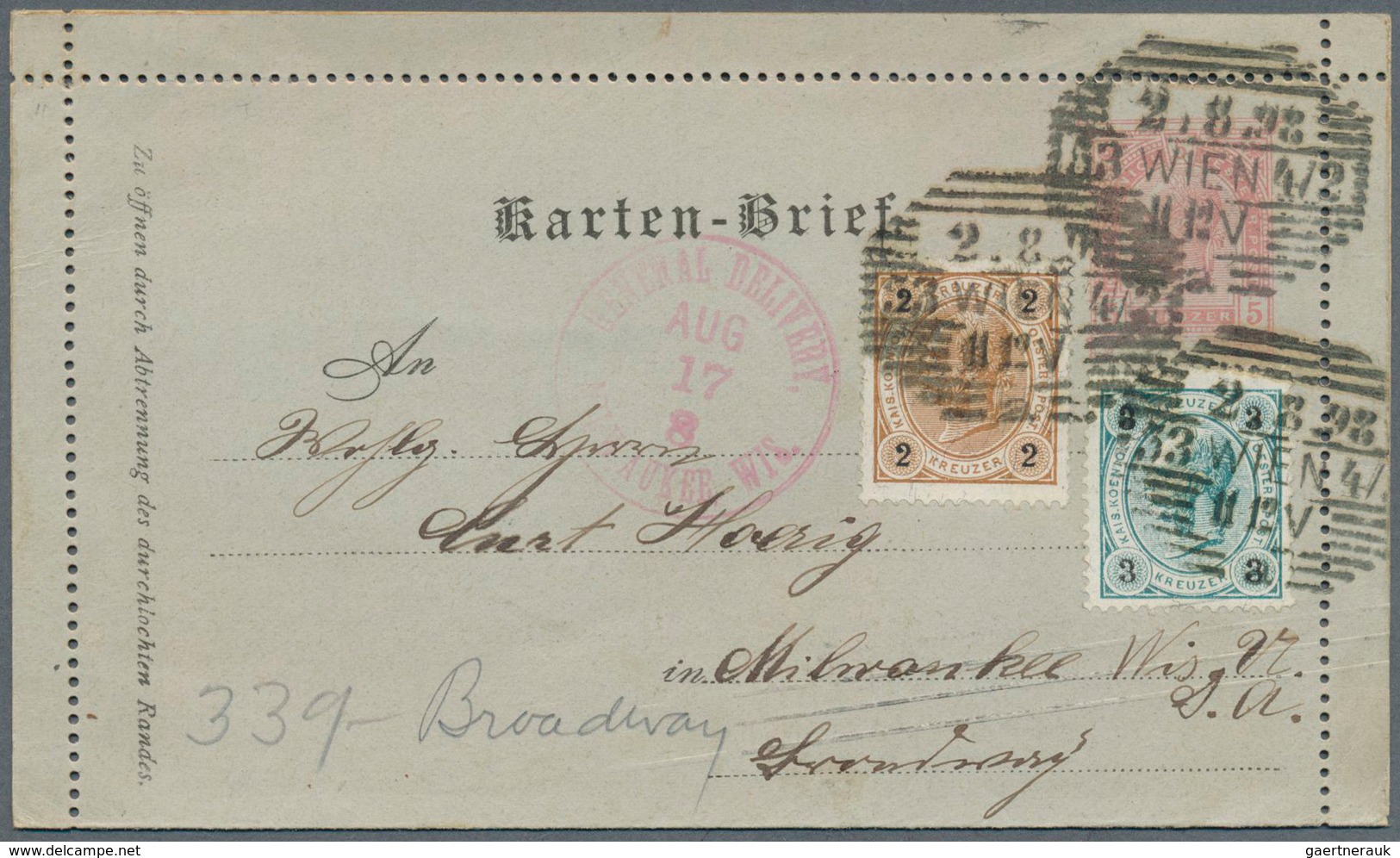 27662 Österreich - Ganzsachen: 1886/1932, Interessante Slg. Mit Ca. 50 Gebrauchten Ganzsachen-KARTENBRIEFE - Autres & Non Classés