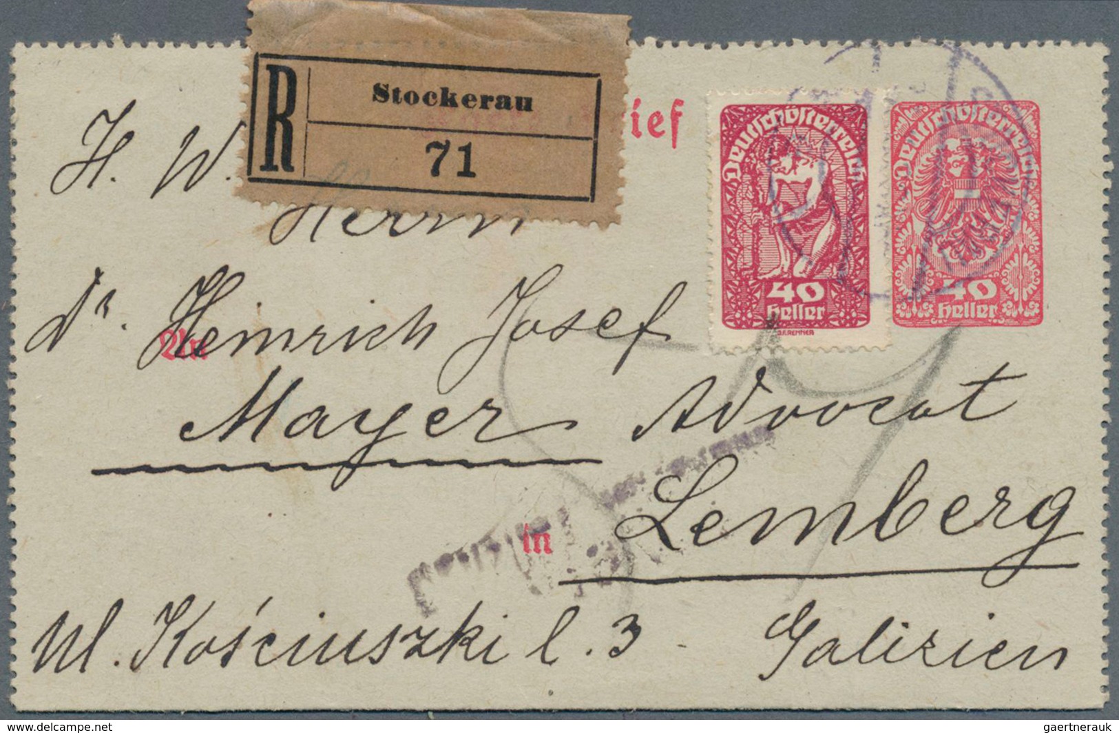 27662 Österreich - Ganzsachen: 1886/1932, Interessante Slg. Mit Ca. 50 Gebrauchten Ganzsachen-KARTENBRIEFE - Autres & Non Classés