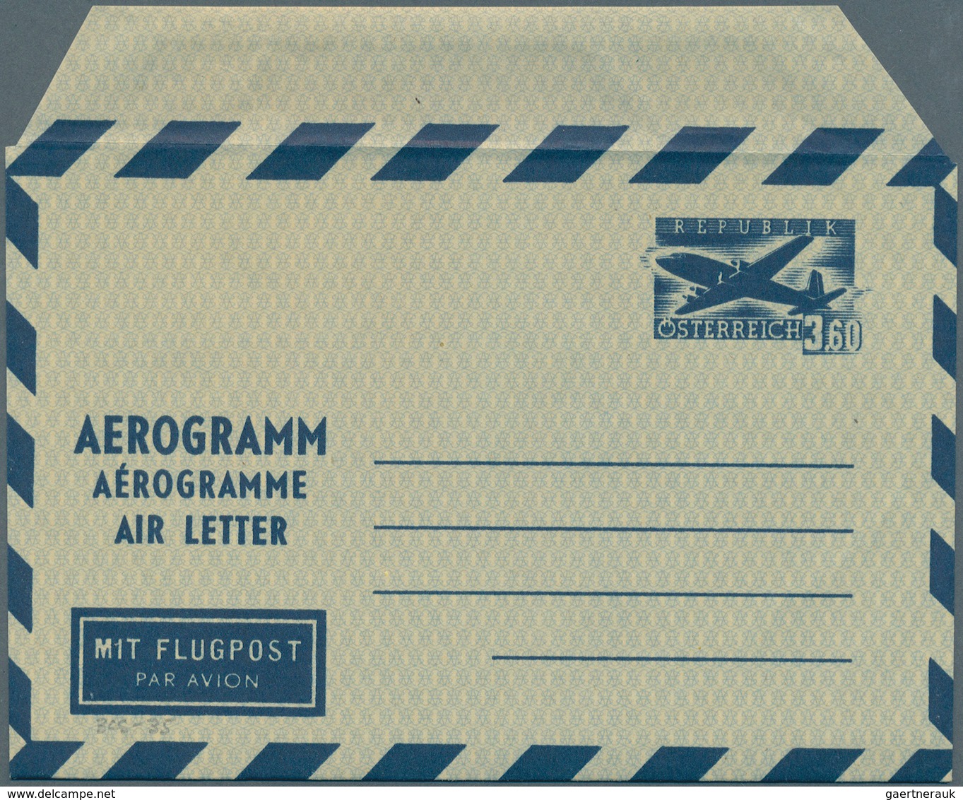 27664 Österreich - Ganzsachen: 1952/95, Sammlung Mit 50 Ungebrauchten Aerogrammen Dabei Unterschiedl. Type - Altri & Non Classificati