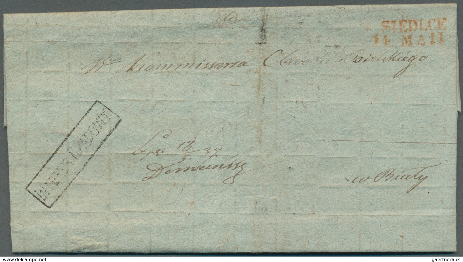 27700 Polen - Vorphilatelie: 1800/1850 Appr., Useful Accumulation Of Folded Letters Concerning Only The Ti - ...-1860 Préphilatélie