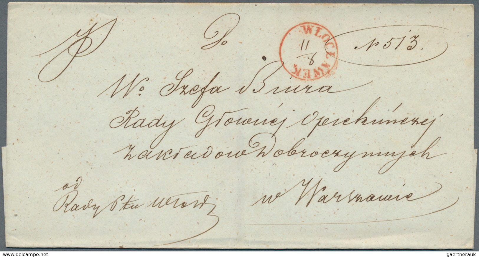 27701 Polen - Vorphilatelie: 1840/1860 Ca., Lot With Ca.50 Entire Letters, Comprising Many Different Postm - ...-1860 Préphilatélie