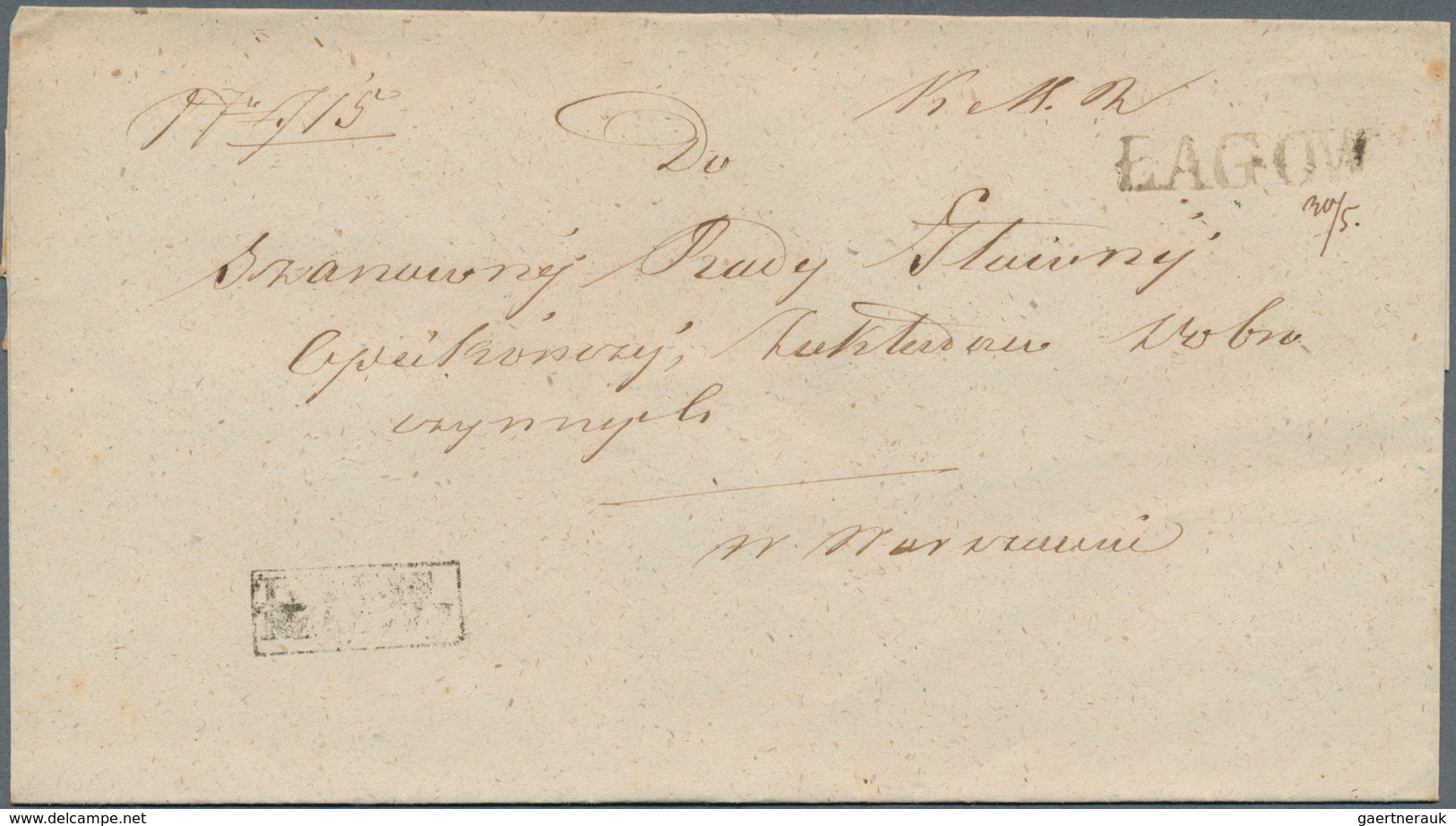 27701 Polen - Vorphilatelie: 1840/1860 ca., lot with ca.50 entire letters, comprising many different postm