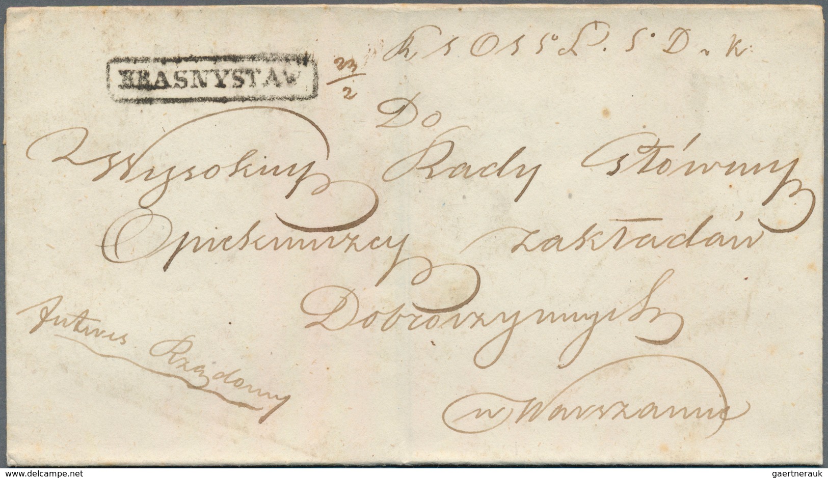 27701 Polen - Vorphilatelie: 1840/1860 ca., lot with ca.50 entire letters, comprising many different postm