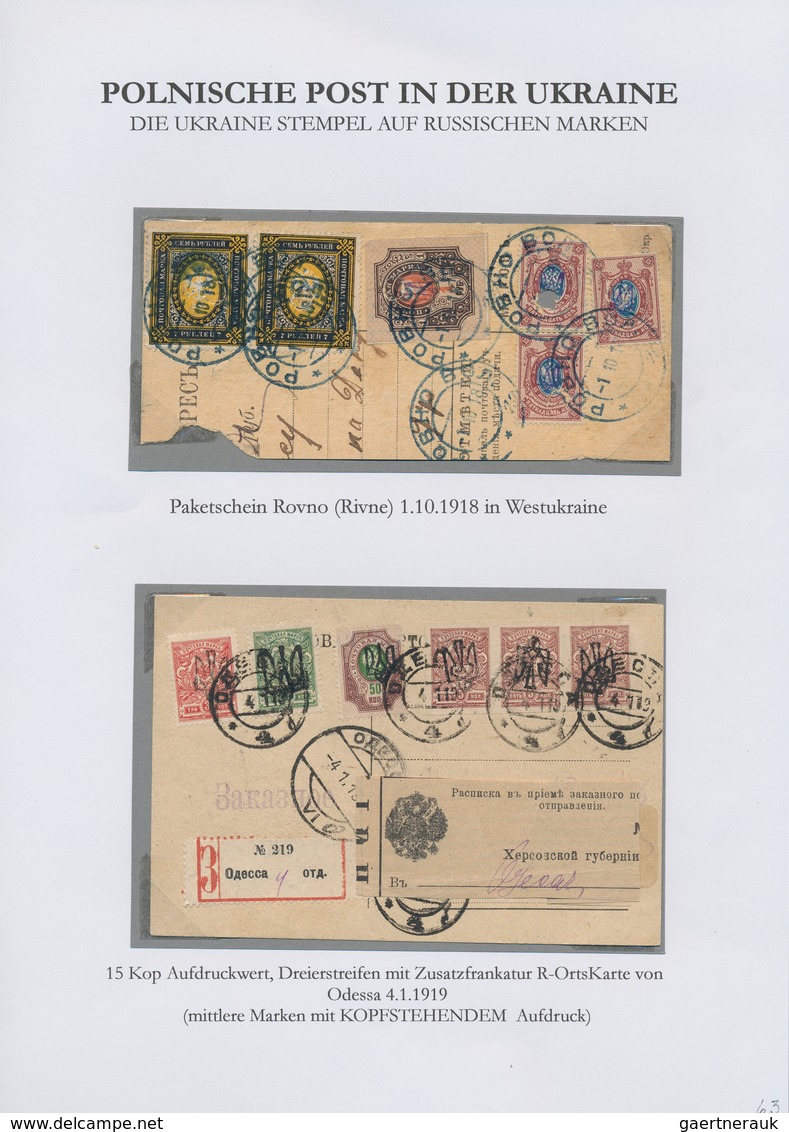 27702 Polen: 1860/1939, interssante Ausstellungssammlung "Polnische Postgeschichte" mit ca. 110 Briefen, K