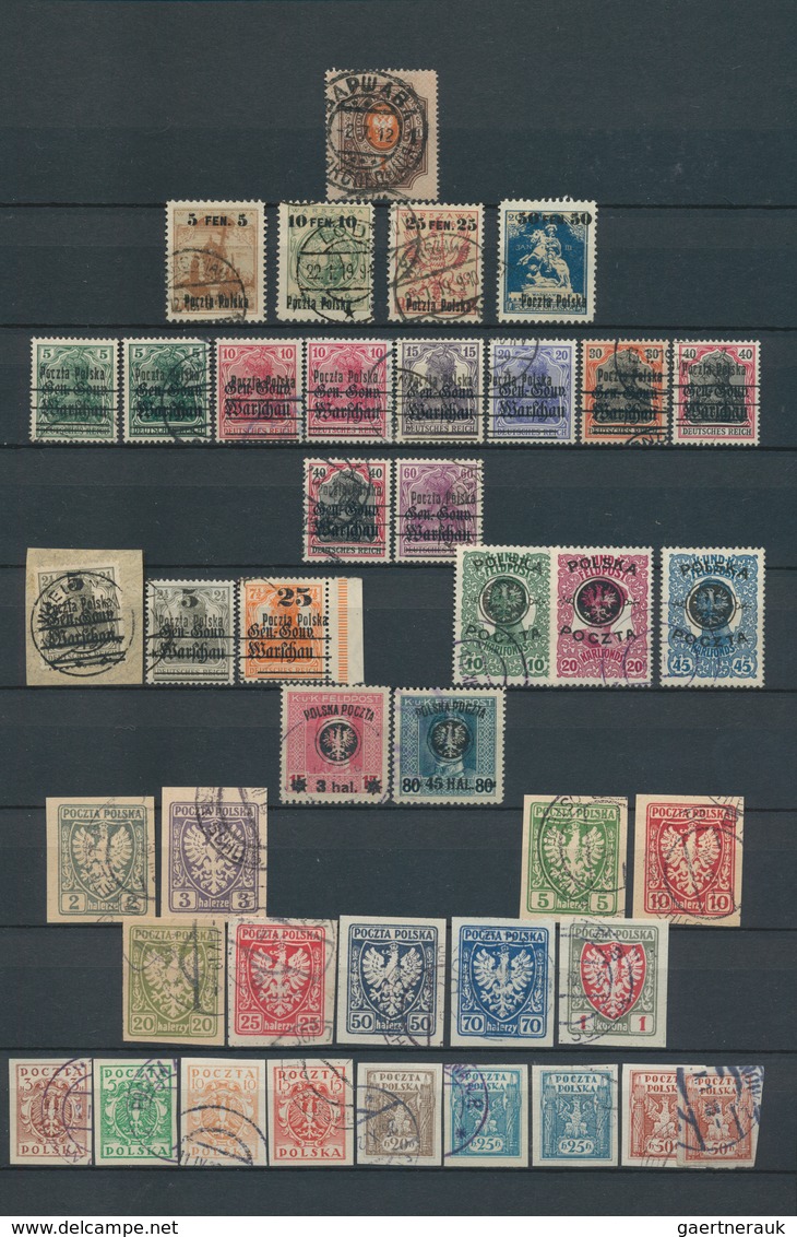 27708 Polen: 1918/1987, Used Collection In Two Stockbooks, Welll Collected Throughout From Early Isuses. H - Lettres & Documents
