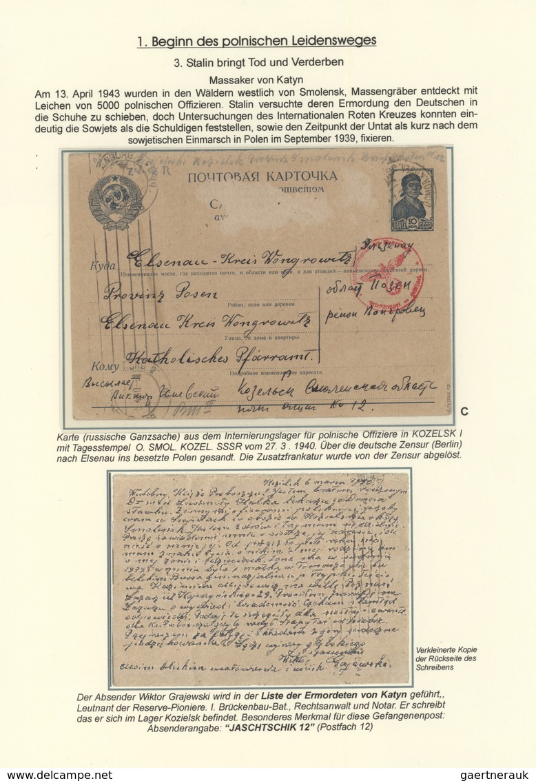 27720 Polen: 1939/1946, POLAND IN WWII In General And 1944 WARSAW UPRSING/SCOUT POST In Particular, Tremen - Lettres & Documents