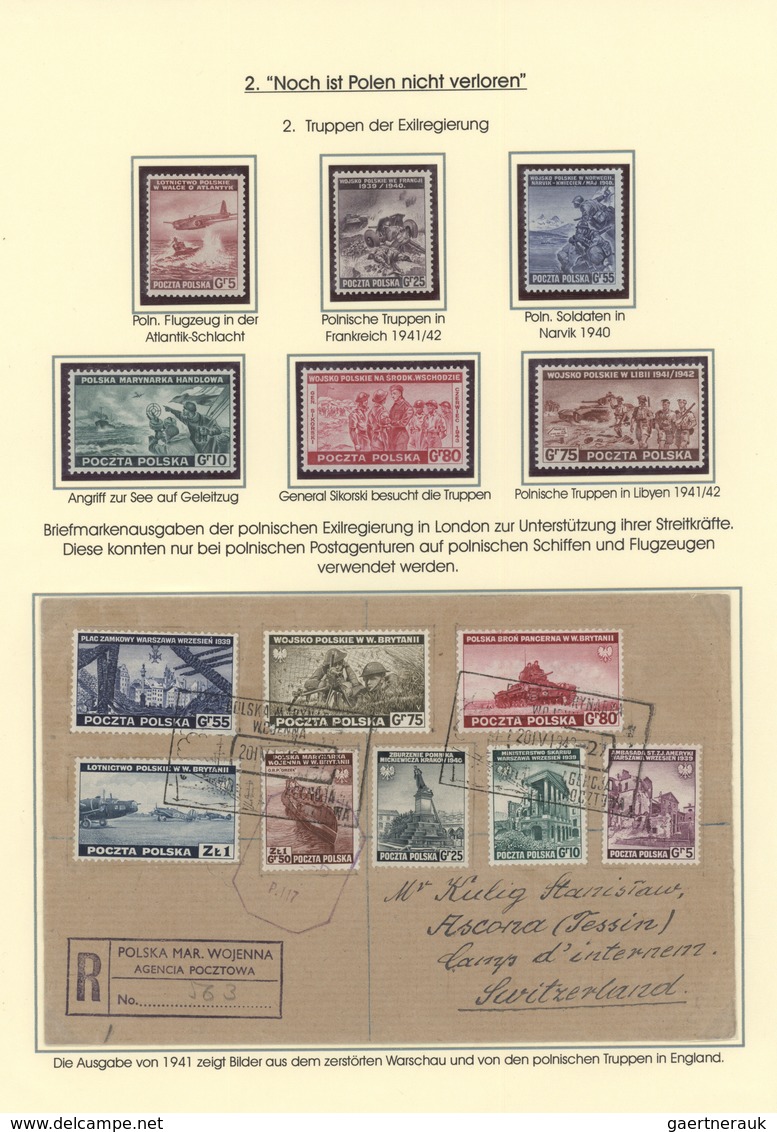 27720 Polen: 1939/1946, POLAND IN WWII in general and 1944 WARSAW UPRSING/SCOUT POST in particular, tremen