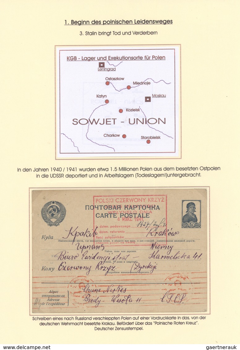 27720 Polen: 1939/1946, POLAND IN WWII in general and 1944 WARSAW UPRSING/SCOUT POST in particular, tremen