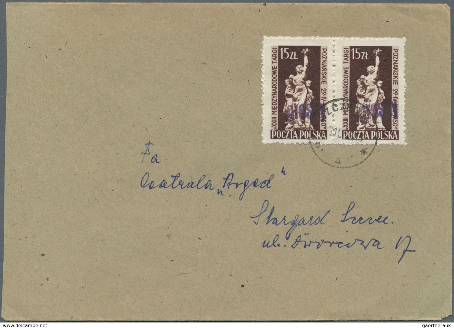 27726 Polen: 1950/1951, GROSZY OVERPRINTS: Very Comprehensive Collection Of More Than 250 Covers From The - Lettres & Documents