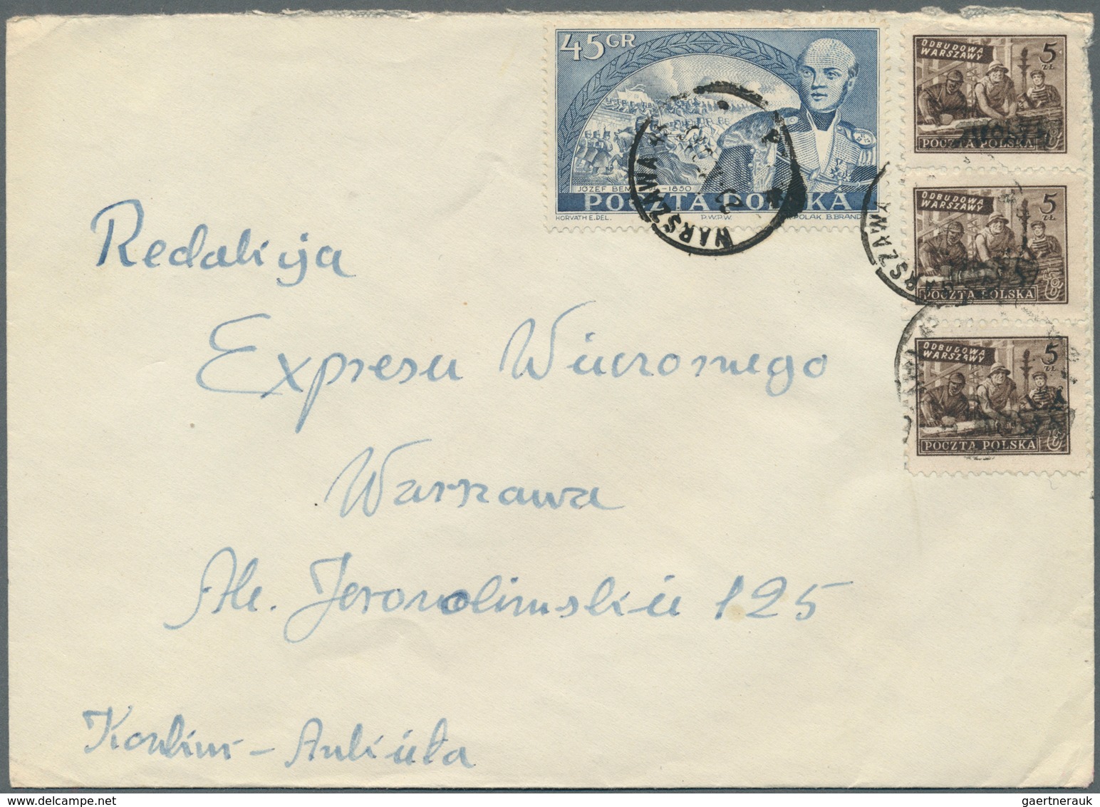 27726 Polen: 1950/1951, GROSZY OVERPRINTS: very comprehensive collection of more than 250 covers from the