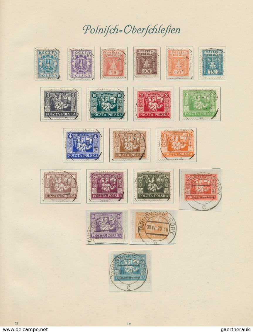 27730 Polen - Abstimmungsgebiet Ostoberschlesien - Reguläre Ausgaben: 1922/1923, Definitives 5 F. To 300 M - Autres & Non Classés