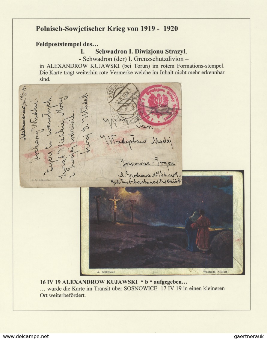 27735 Polen - Besonderheiten: 1918/1924, collection of 44 covers/cards relating to the 1918/1919 POLISH-UK