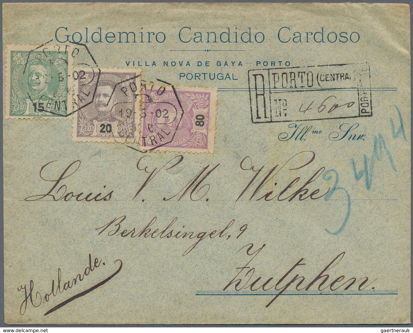 27739 Portugal: 1820/1946: 21 Envelopes And Postal Stationeries Including Pre-philatelic, Registered And U - Briefe U. Dokumente