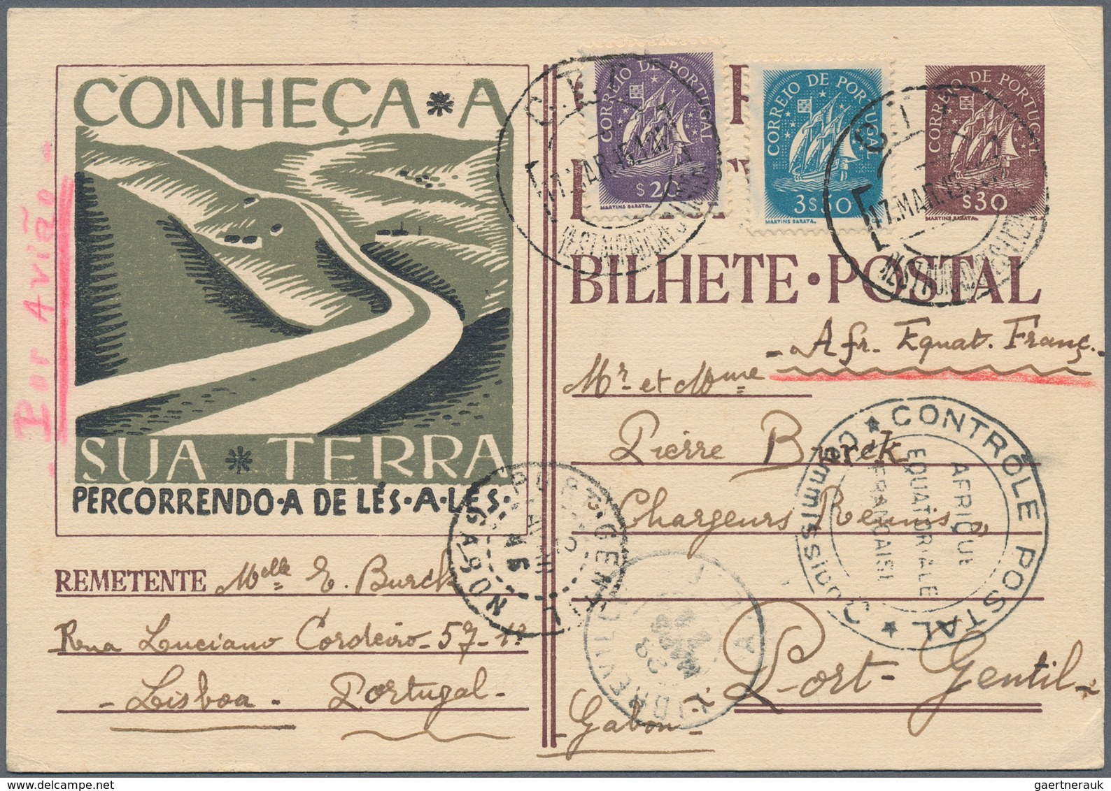 27739 Portugal: 1820/1946: 21 envelopes and postal stationeries including pre-philatelic, registered and u