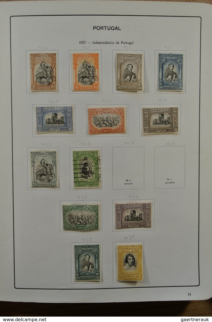 27742 Portugal: 1853-1983. Nicely filled, mint hinged and used collection Portugal 1853-1983 in album, inc