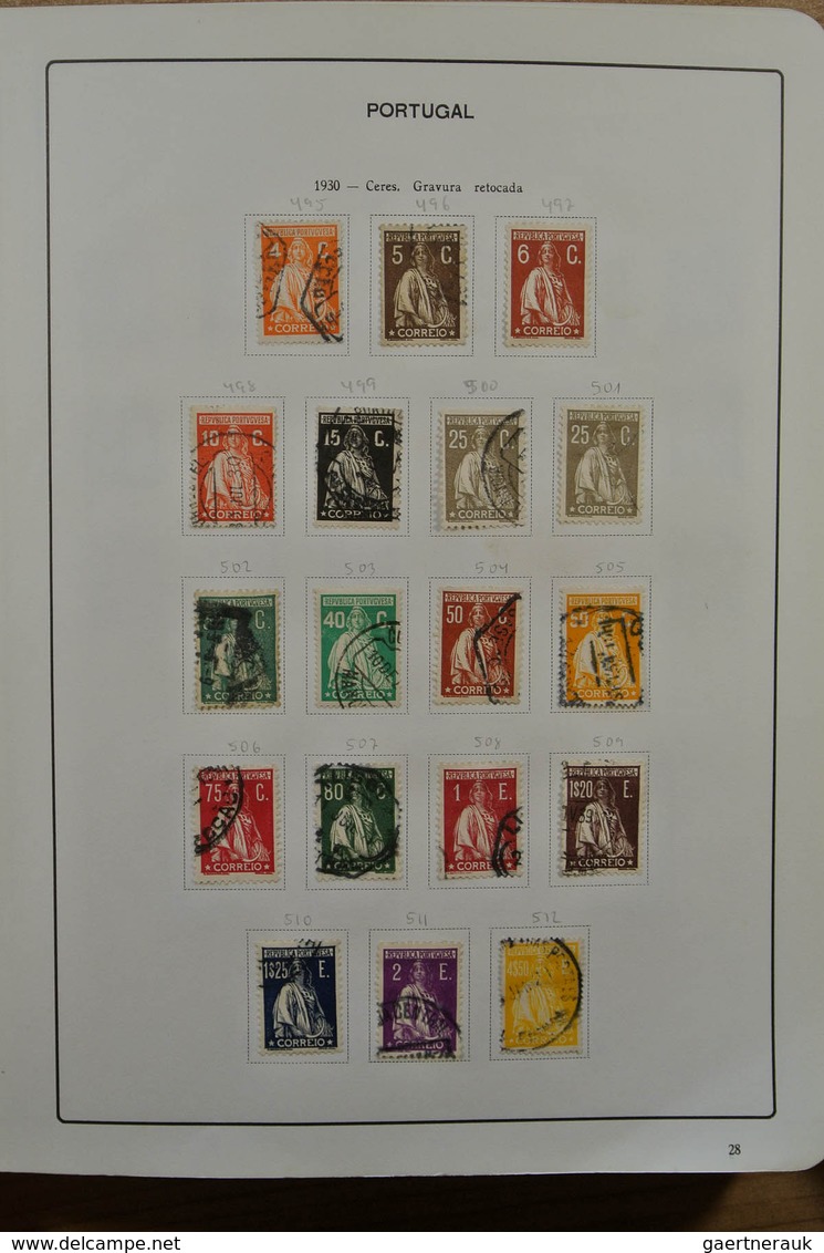 27742 Portugal: 1853-1983. Nicely filled, mint hinged and used collection Portugal 1853-1983 in album, inc