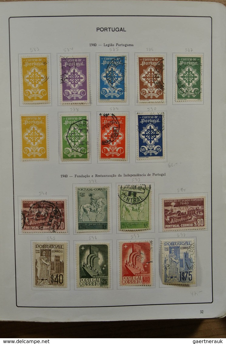 27742 Portugal: 1853-1983. Nicely filled, mint hinged and used collection Portugal 1853-1983 in album, inc