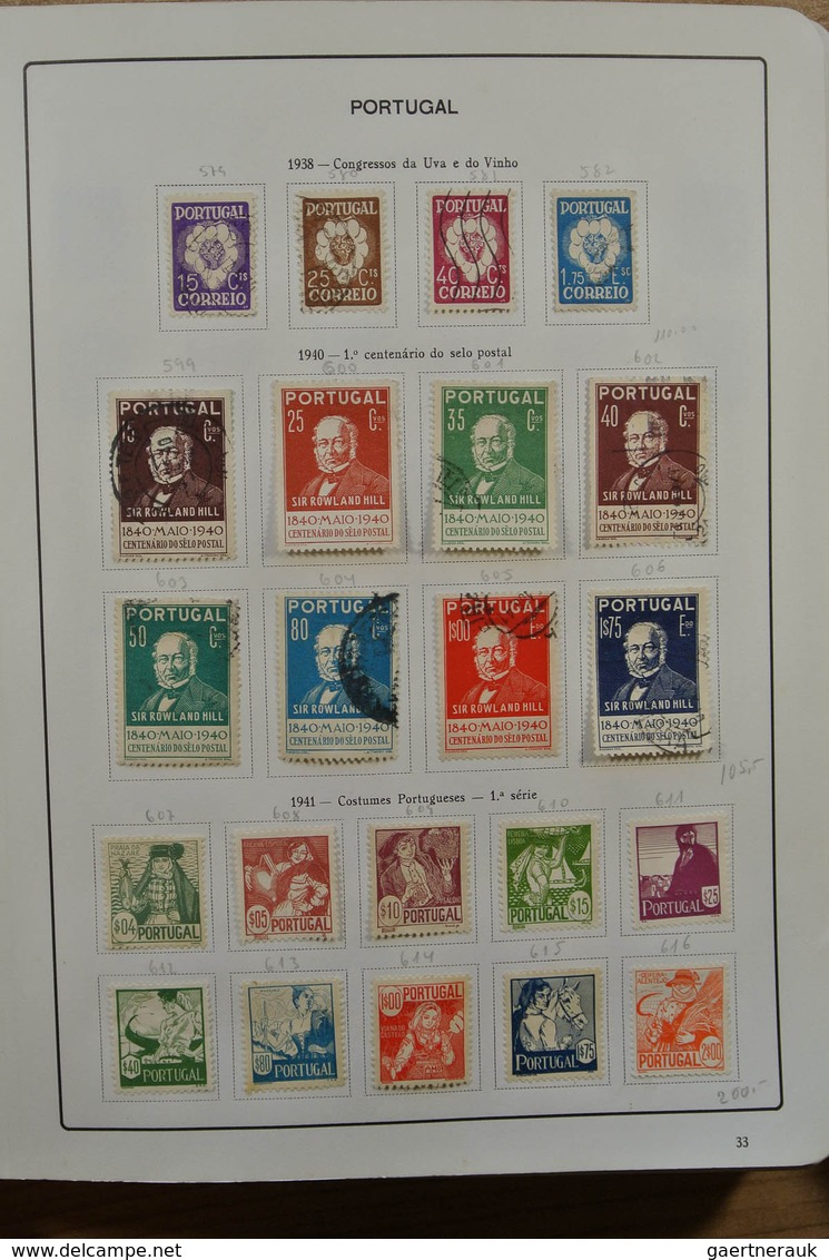 27742 Portugal: 1853-1983. Nicely filled, mint hinged and used collection Portugal 1853-1983 in album, inc