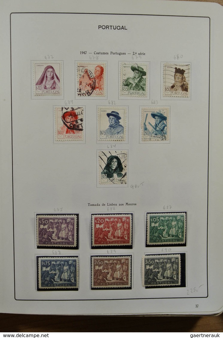 27742 Portugal: 1853-1983. Nicely filled, mint hinged and used collection Portugal 1853-1983 in album, inc