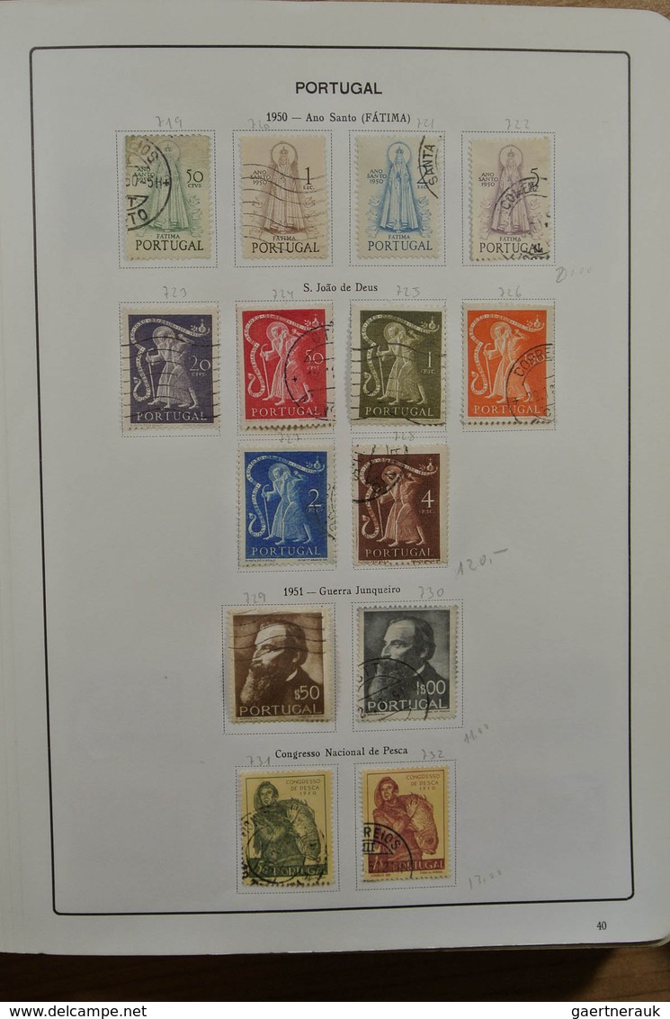 27742 Portugal: 1853-1983. Nicely filled, mint hinged and used collection Portugal 1853-1983 in album, inc