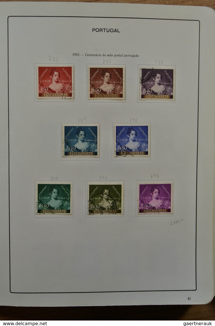 27742 Portugal: 1853-1983. Nicely filled, mint hinged and used collection Portugal 1853-1983 in album, inc