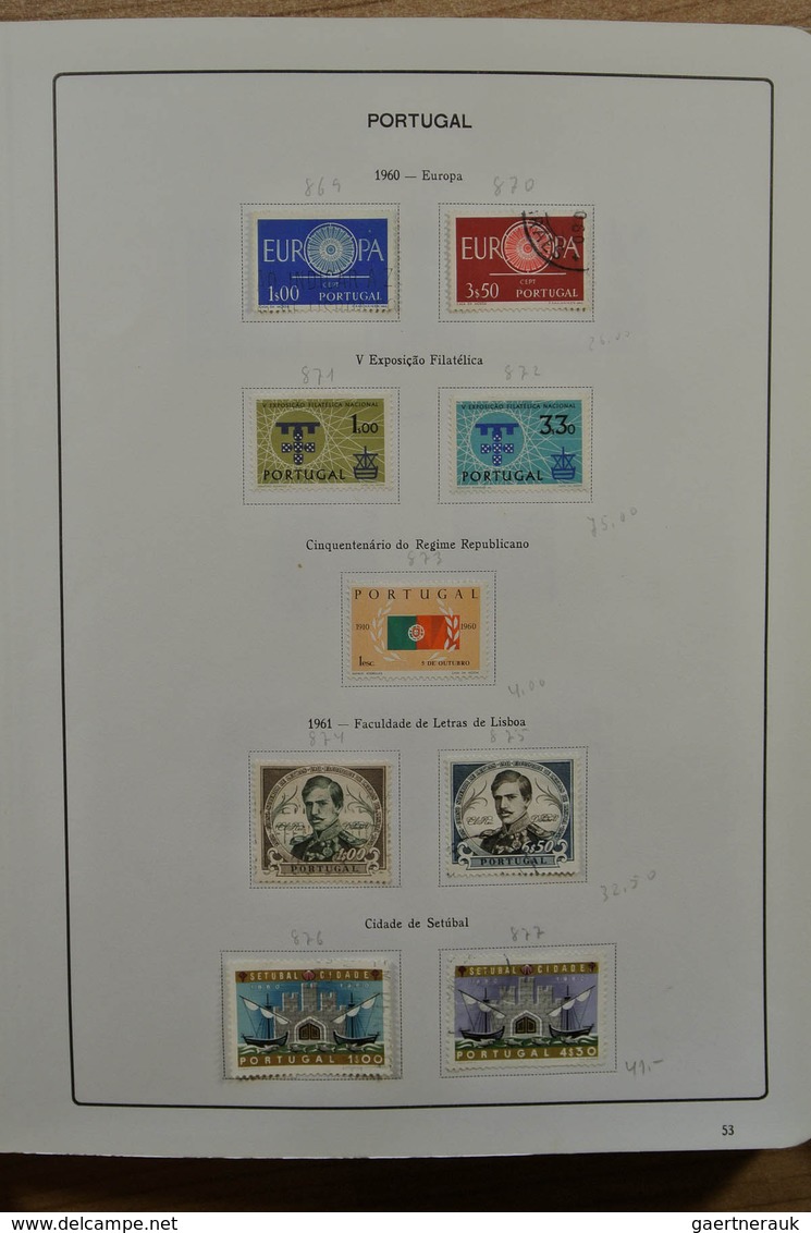 27742 Portugal: 1853-1983. Nicely filled, mint hinged and used collection Portugal 1853-1983 in album, inc