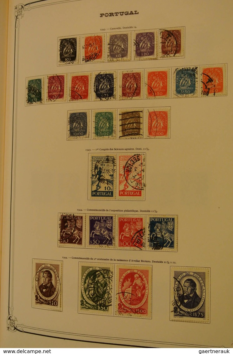 27743 Portugal: 1853/1966: Well filled, mint hinged and used collection Portugal 1853-1966 in old Yvert al