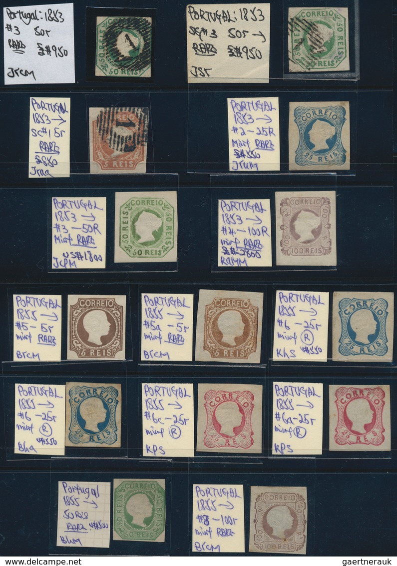 27751 Portugal: 1853/1910 (ca.), Comprehensive Used And Mint Collection/accumulation Of Classic And Semicl - Lettres & Documents