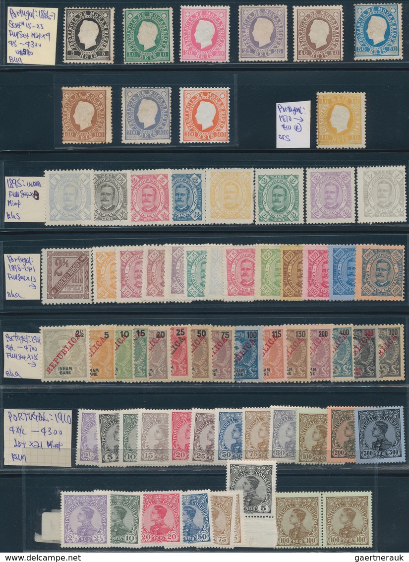 27751 Portugal: 1853/1910 (ca.), Comprehensive Used And Mint Collection/accumulation Of Classic And Semicl - Lettres & Documents