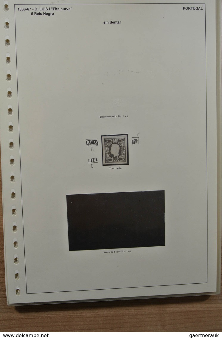 27760 Portugal: 1866-1876. Nice Mint Hinged And Used Remainder Collection King Luis I 1866-1876 On Exhibit - Lettres & Documents