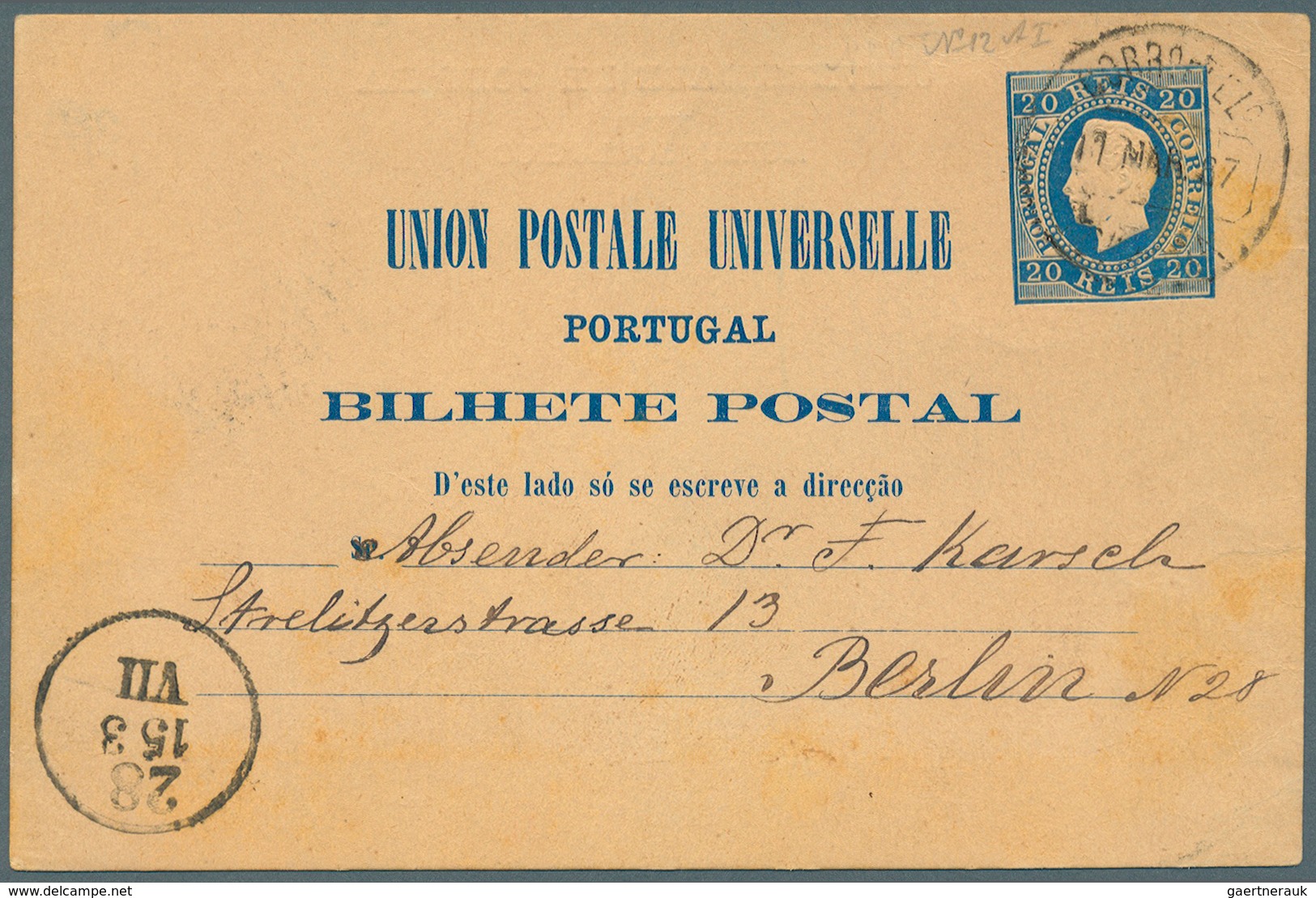 27764 Portugal: 1878/1935, Lot Of Ca. 70 Postal Stationery Used And Unused, Incl. Good Used Double Cards, - Lettres & Documents