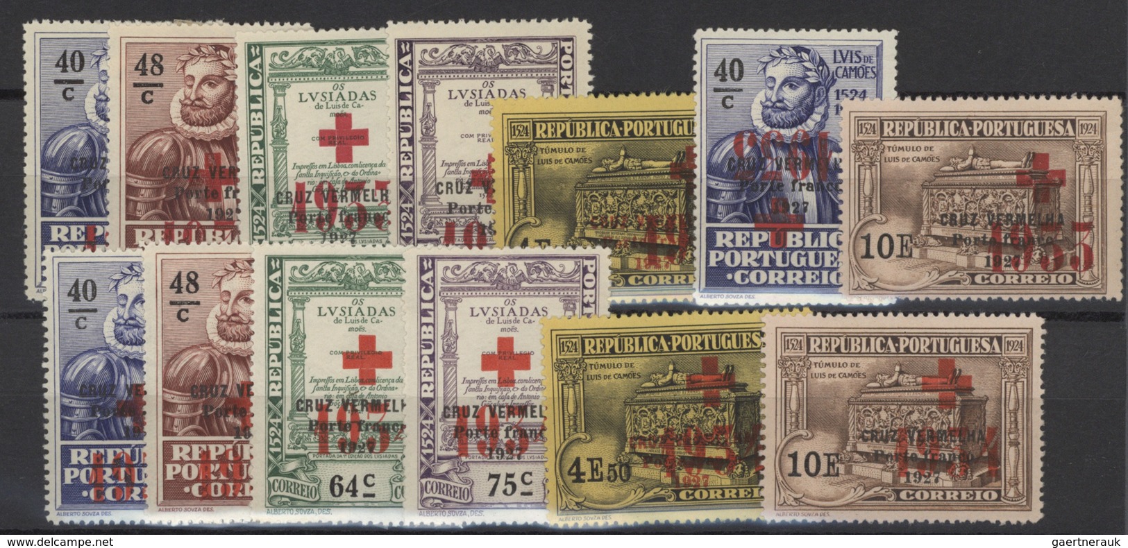 27770 Portugal: 1920/1964, Assortment Comprising A Petty Collection On Leaves Incl. Better Commemoratives - Lettres & Documents