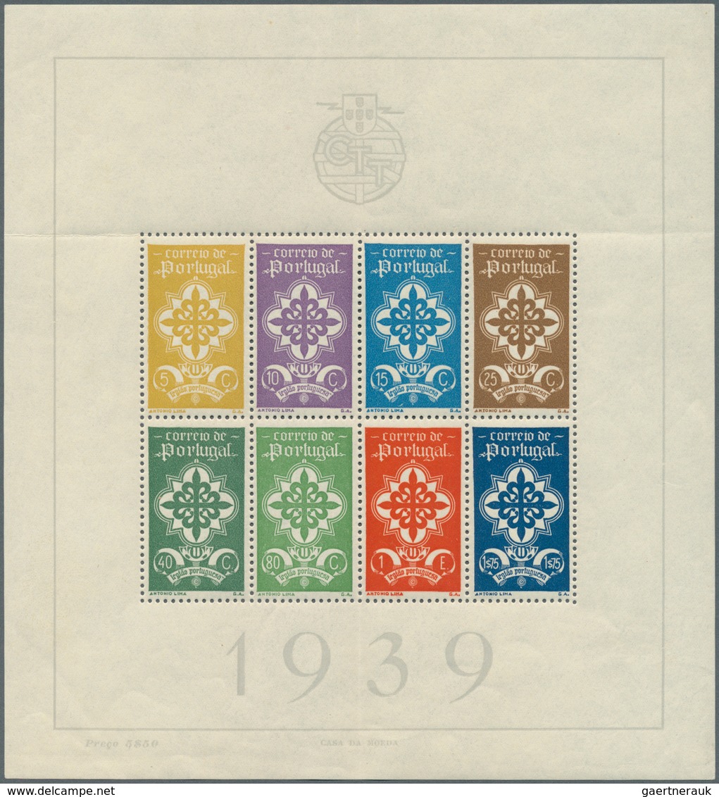 27774 Portugal: 1940/1991, Mainly U/m Collection Of Souvenir Sheets Michel Nos. 1/56 And 59/81 Complete, I - Lettres & Documents