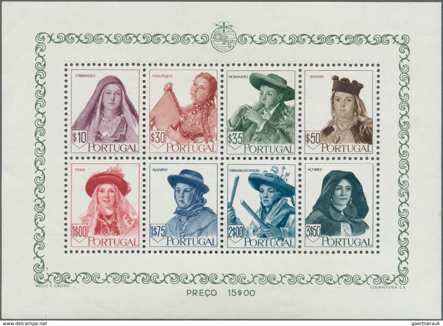 27774 Portugal: 1940/1991, Mainly U/m Collection Of Souvenir Sheets Michel Nos. 1/56 And 59/81 Complete, I - Lettres & Documents