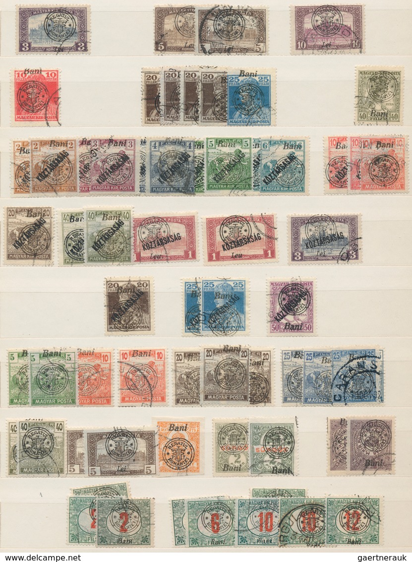 27889 Rumänien - Neu-Rumänien: 1919, Used Collection Of Apprx. 180 Stamps, Well Sorted Throughout Incl. Bo - Autres & Non Classés