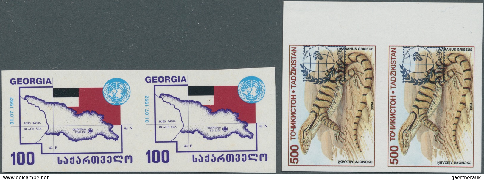 27901 Russland / Sowjetunion / GUS / Nachfolgestaaaten: 1992/2008 (ca.), Unusual Accumulation With Stamps - Collections