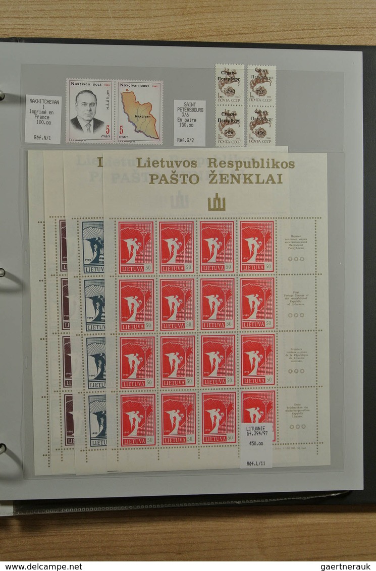 27902 Russland / Sowjetunion / GUS / Nachfolgestaaaten: Stockbook with very much modern MNH material of va