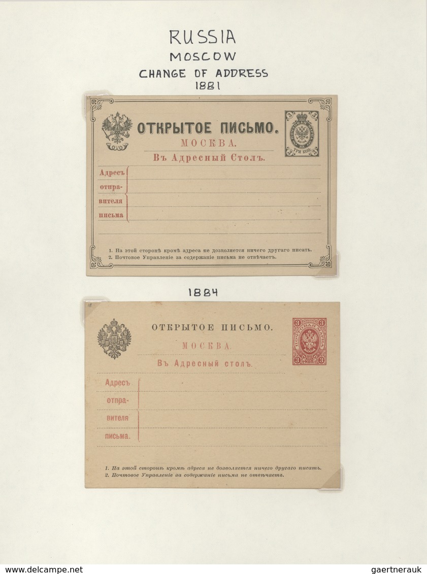 27930 Russland - Ganzsachen: 1872/1918, Collection With Ca.70 Mostly Mint Postal Stationeries, Predominant - Entiers Postaux