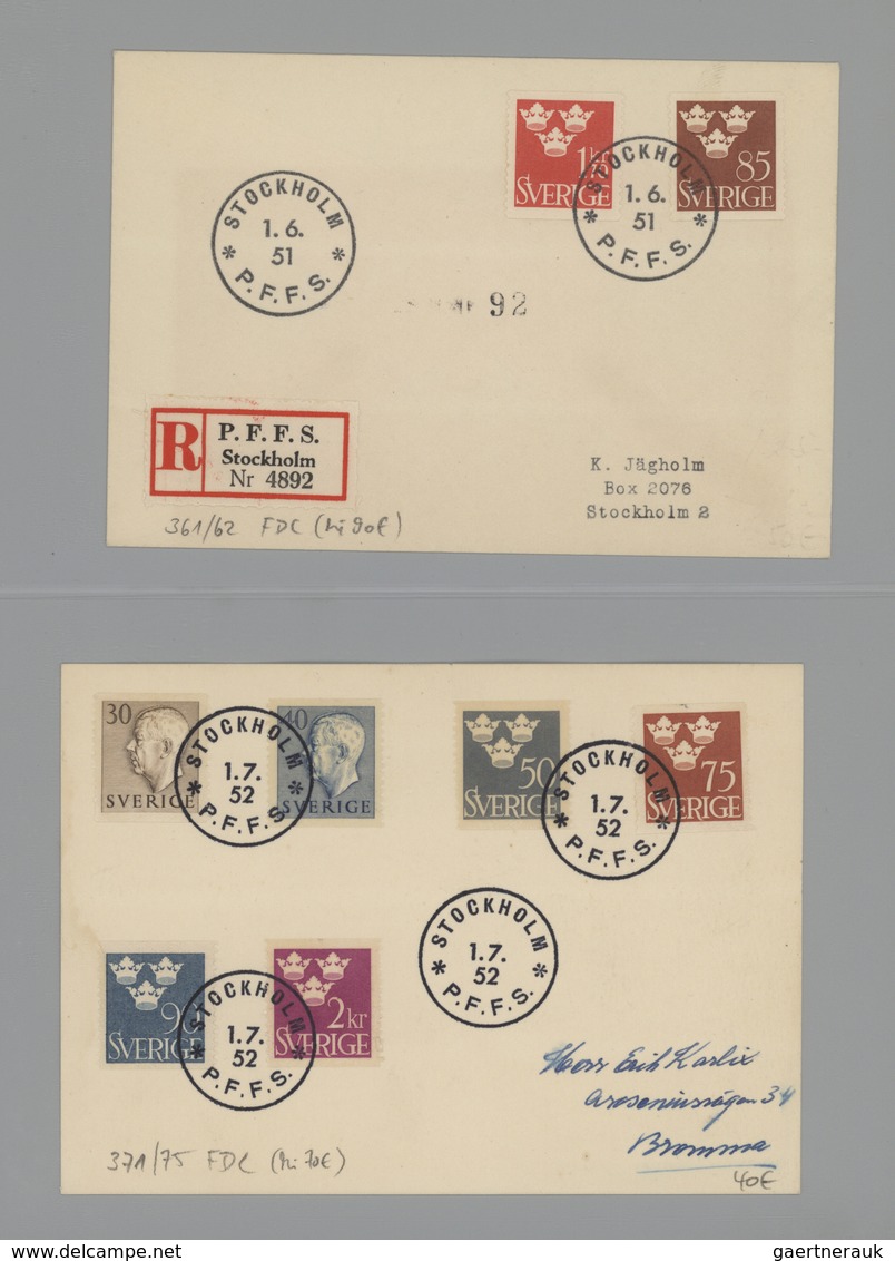 27963 Schweden: 1722/1960, interesting lot of ca. 55 better covers and 9 regulations for post offices (172