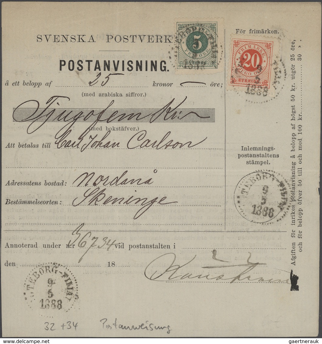 27963 Schweden: 1722/1960, interesting lot of ca. 55 better covers and 9 regulations for post offices (172