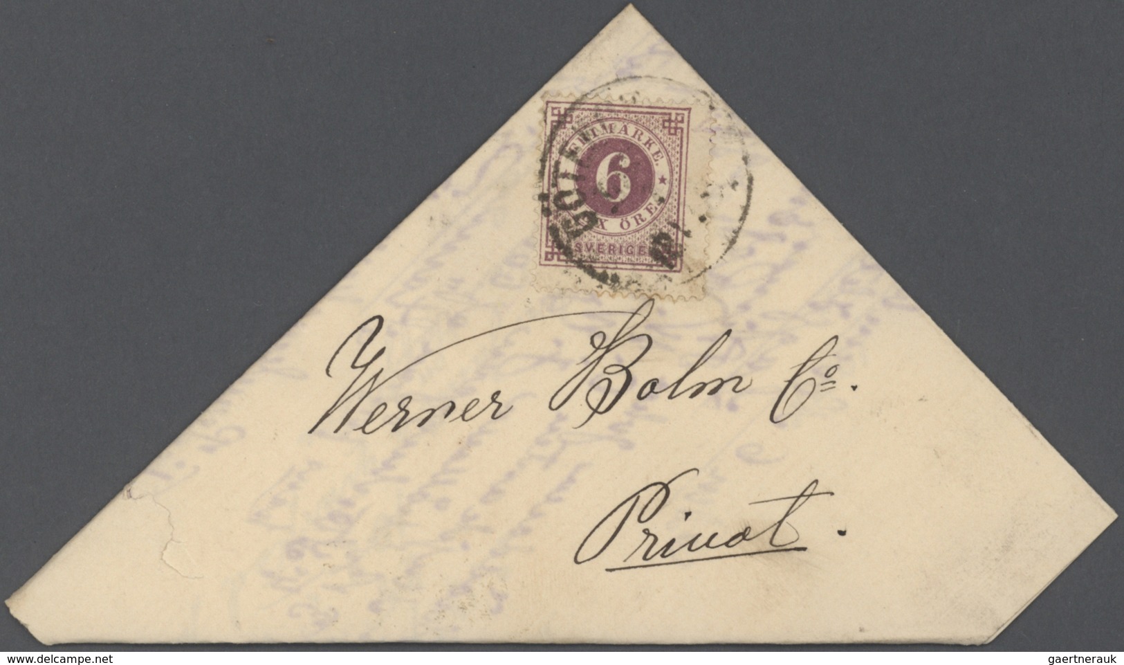 27966 Schweden: 1850/1960 (ca) ungefähr 460 Belege - größtenteils Bedarf, viele Briefe, Formulare, ... ab